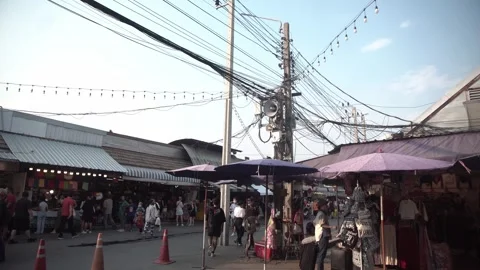 Thai local store at Chatuchak Weekend Market in Bangkok Video stock 279709073