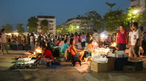 Thai Market 스톡 동영상 976954