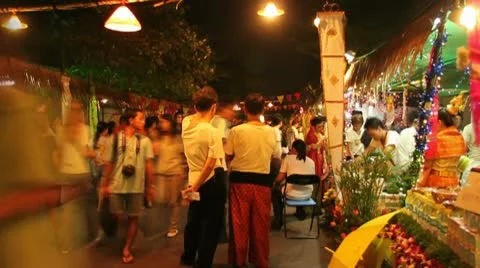 Thai Market Stock Footage 8980723