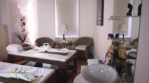 Thai Massage Cabinet Stock-Footage 44672217