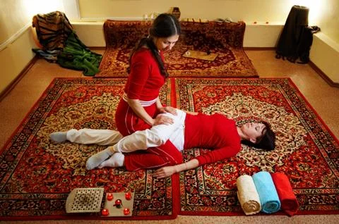 Thai massage Stock Photos