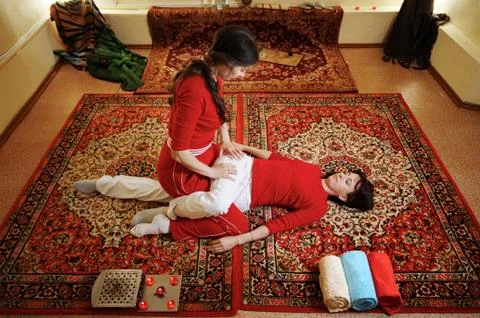 Thai massage Stock Photos