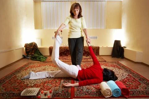 Thai massage Foto stock