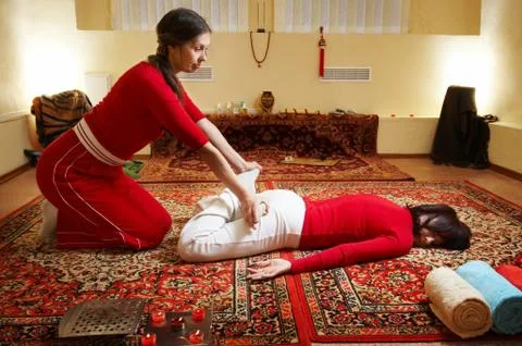 Thai massage Foto stock