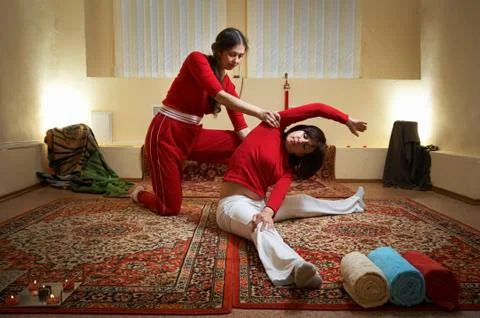 Thai massage Stock Photos