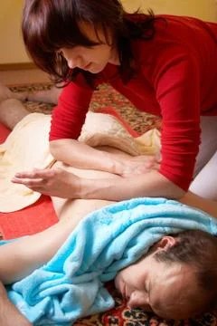 Thai massage Stock Photos