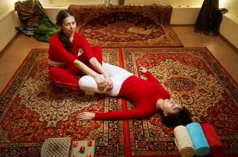 Thai massage Foto stock