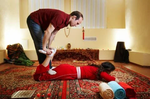Thai massage Stock Photos