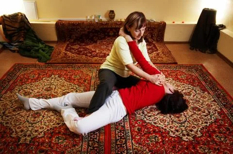 Thai massage Foto stock
