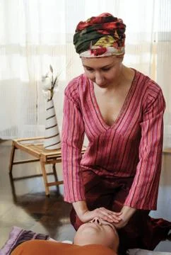Thai massage. Stock Photos