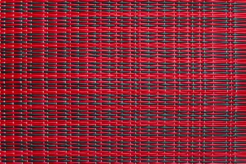 Thai mat red&amp;black Stock Photos