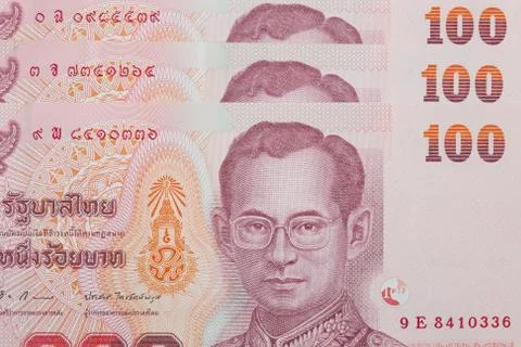 Thai money background Stock Photos