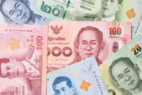 Thai money, a background Foto stock