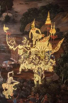 Thai Mural Stock Photos