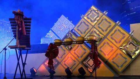 Thai musical instruments for performance Stock-Footage 119750724