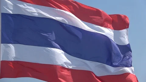 National Flag Of Thailand Stock Footage ~ Royalty Free Stock Videos | Pond5