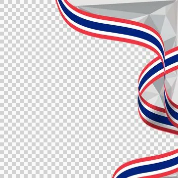 Thai National Flag Day Background Decoration Template Vector Stock Illustration