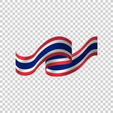 Thai national flag day wave graphic Stock Illustration