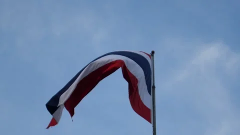 Thai National Flag 库存影片 334118949