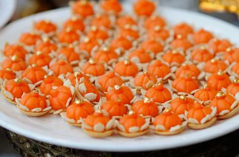 Thai Native Ancient Dessert Stock Photos