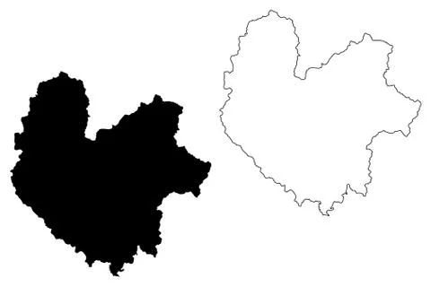 Thai Nguyen Province map vector.... Stock Illustration