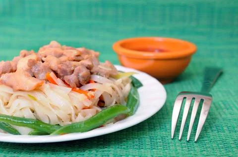 Thai noodle dish Foto stock