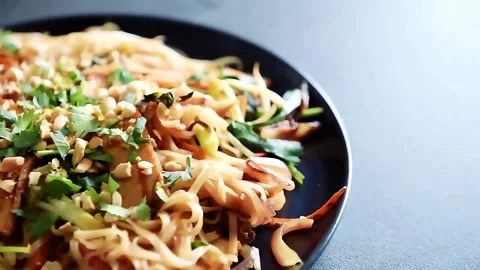 Thai Noodles Stock Footage 327123045