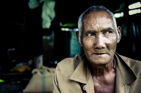 Thai old Man Stock Photos