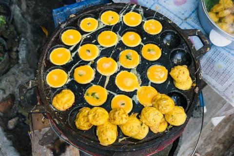 Thai omelette style. Stock Photos