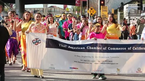 Thai Paraders Stock Footage 10749835