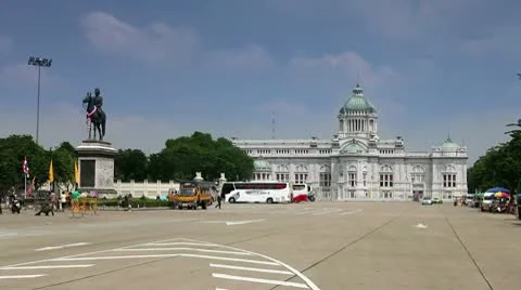 Thai Parliament Stock Footage 10600121
