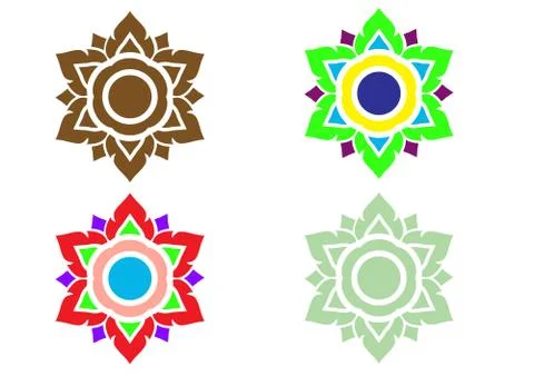 Thai pattern art Stock Illustration