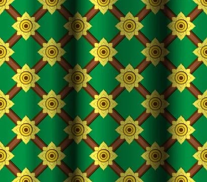 Thai pattern background. Stock Illustration
