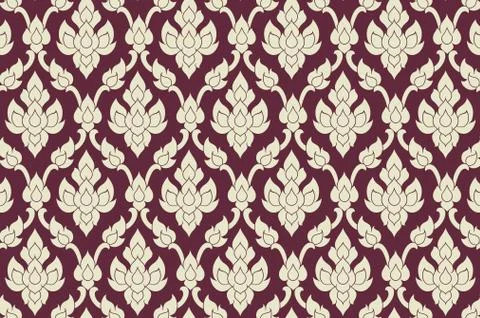 Thai pattern background. Stock Illustration