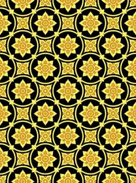 Thai pattern background. Stock Illustration