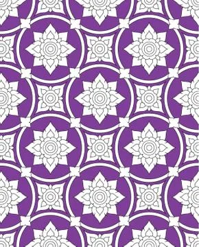 Thai pattern background Stock Illustration