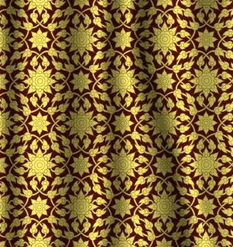 Thai pattern background. Stock Illustration