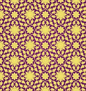 Thai pattern background. Stock Illustration