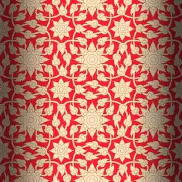 Thai pattern background. Stock Illustration