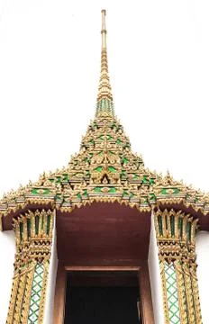 Thai pattern buddha windows 스톡 사진