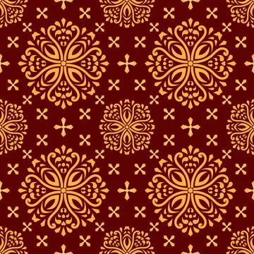 Thai pattern, can be stitched in all directions. Stock Illustration