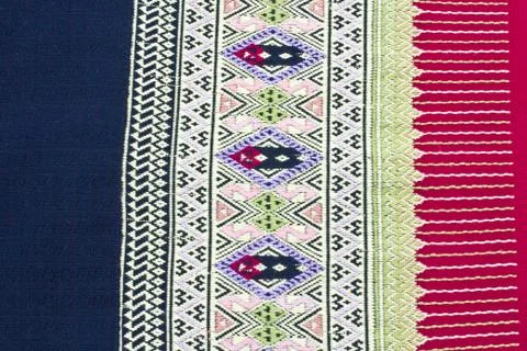 Thai pattern fabric Foto stock