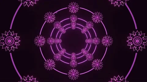 Thai pattern frame is flying through the dark scene.,4K Looped Background. Stock Footage 157618282