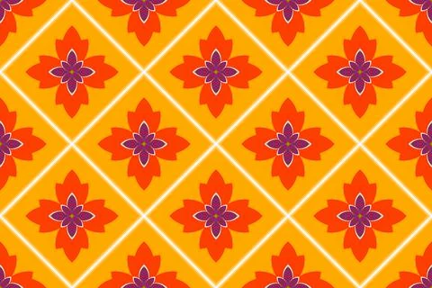 Thai pattern geometric ethnic oriental seamless pattern thai traditional Stock Illustration