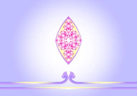 Thai pattern logo Stock Illustration