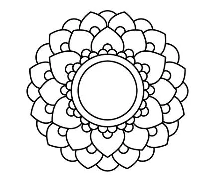 Thai pattern mandala vector design Stock Illustration