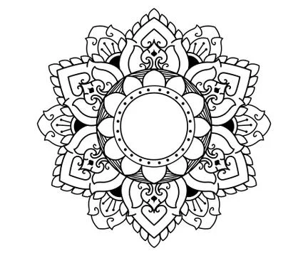 Thai pattern mandala vector design Stock Illustration