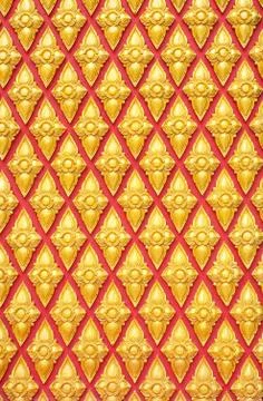 Thai pattern in Saparn4 temple Rayong province Thailand Stockfoto's