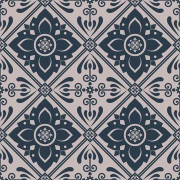 Thai pattern, seamless, can be stitched in all directions, vector file Stock Illustration