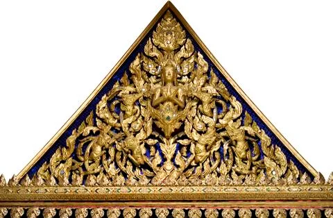 Thai pattern style in wat phra kaew,bangkok, thailand. Stock Photos